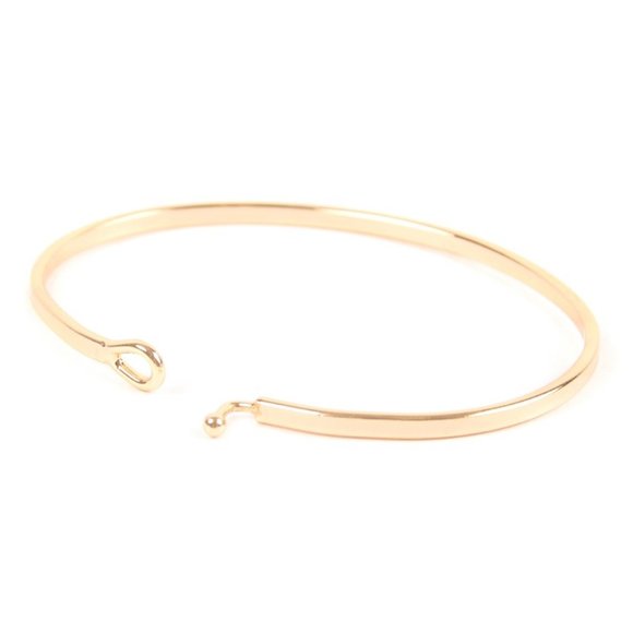 NWT- "Gratitude" Bangle Bracelet, Gold Tone - Picture 2 of 3